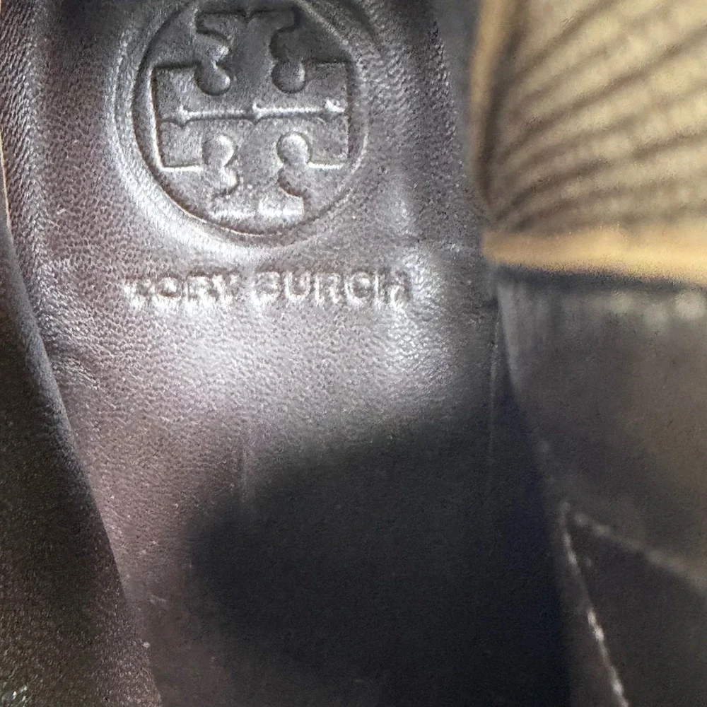 Tory Burch Ginerva suede studded wood heel Boots